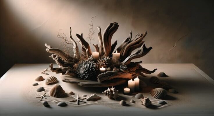 driftwood centerpiece diy
