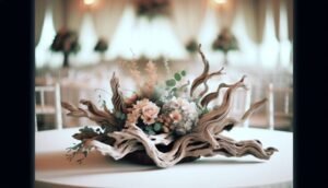 driftwood centerpiece wedding 1