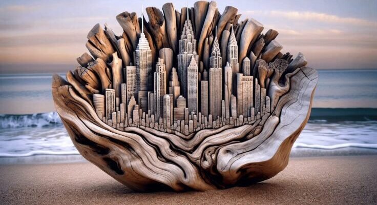 driftwood city scape