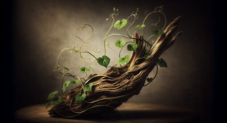 driftwood climbing plant