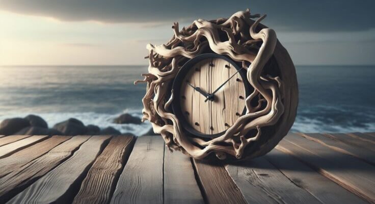 driftwood clock