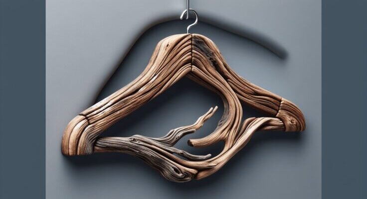 driftwood clothes hanger 1