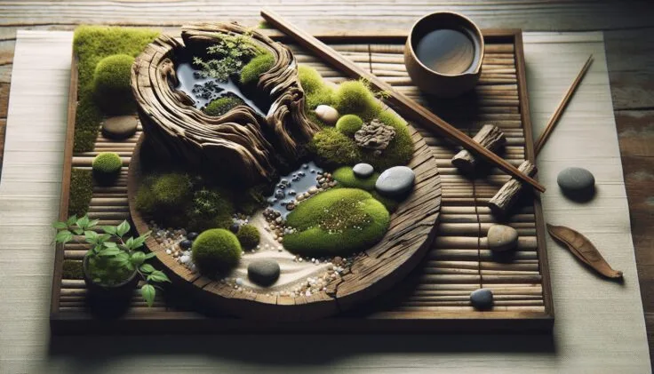 japanese garden driftwood 1