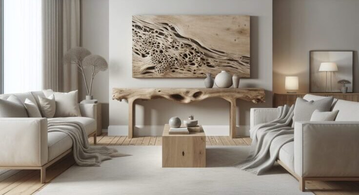 driftwood console table