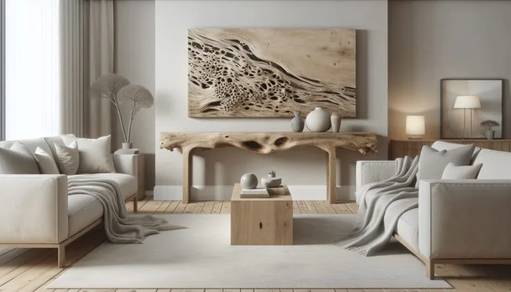 driftwood console table