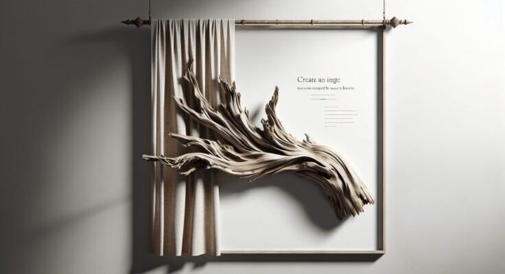 driftwood curtain pole 1