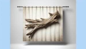 driftwood curtain rod