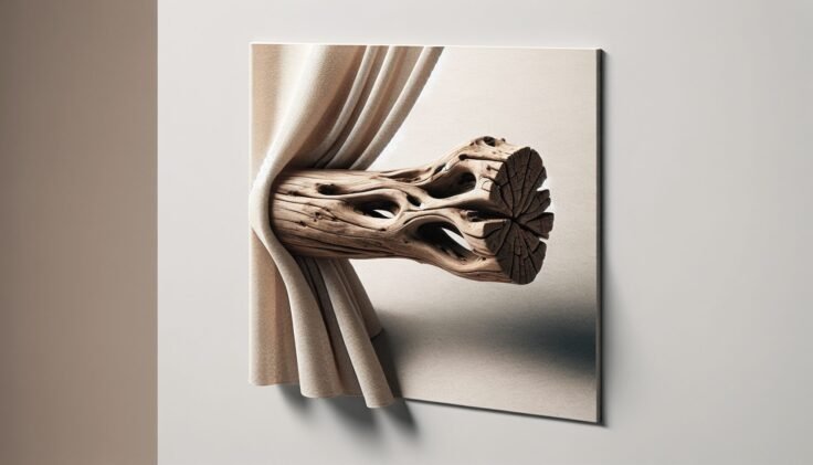 Driftwood Curtain Rod Diy Driftwood Curtain Rod Diy