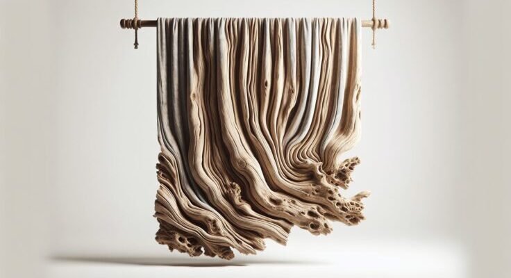 driftwood curtain rod ideas