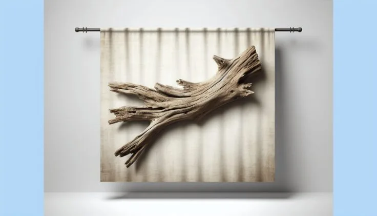 driftwood curtain rod