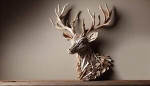 driftwood deer head