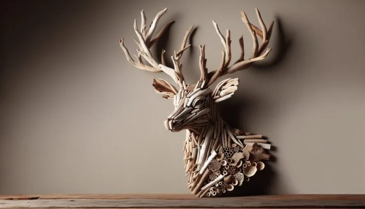 driftwood deer head