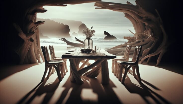 Driftwood Dining Table And Chairs Driftwood Dining Table And Chairs