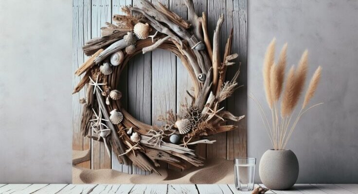 driftwood door wreath