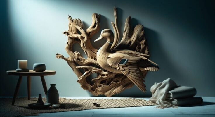 driftwood duck mount