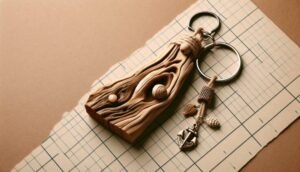 driftwood keychain diy
