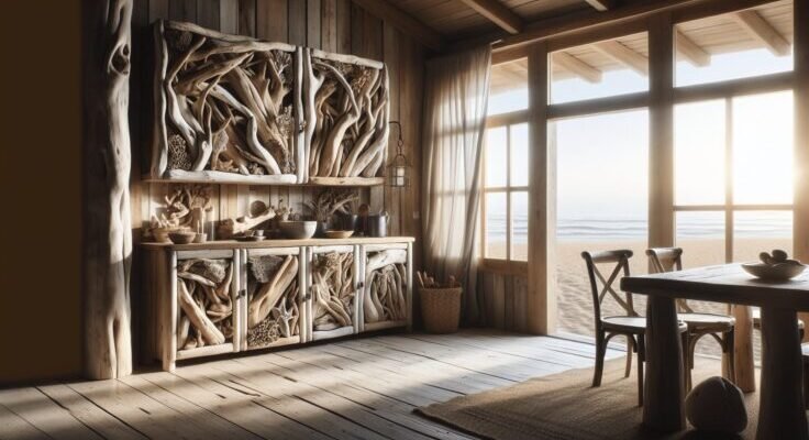 driftwood kitchen cabinets beach houses