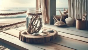 driftwood mason jar