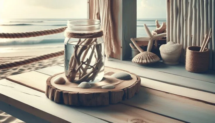 driftwood mason jar