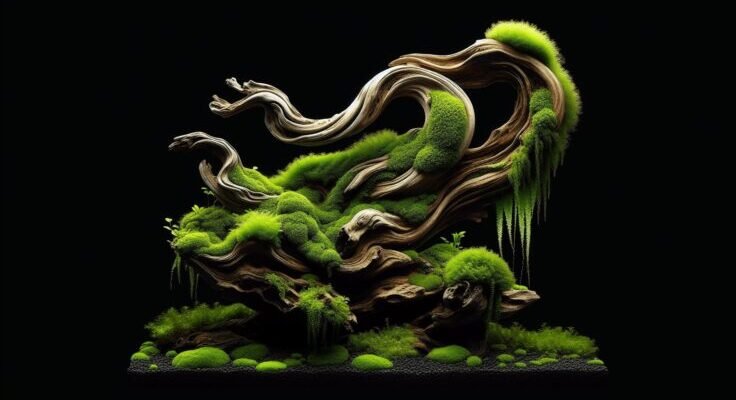 java moss driftwood