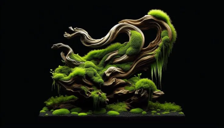 java moss driftwood