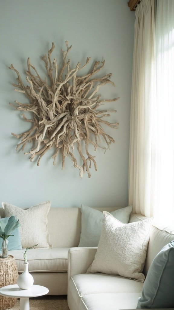 coastal driftwood wall art