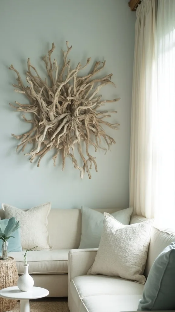 coastal driftwood wall art