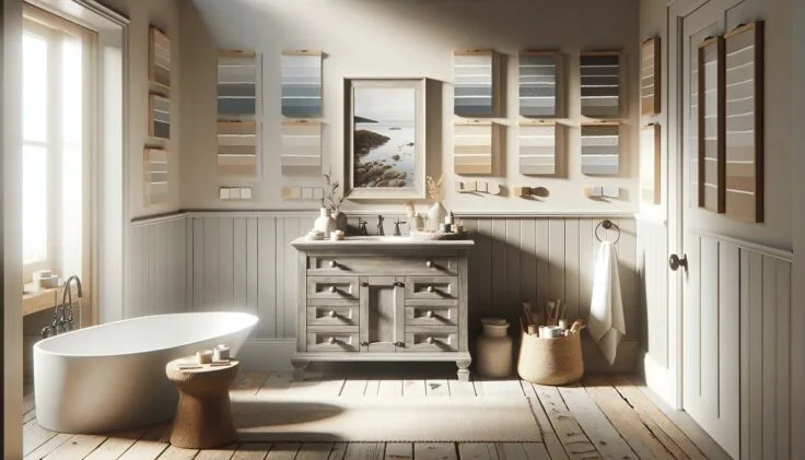 compatible paint color eith driftwood grey vanity 1