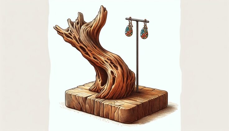 Driftwood Earring Stand Driftwood Earring Stand