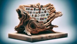 driftwood earring stand