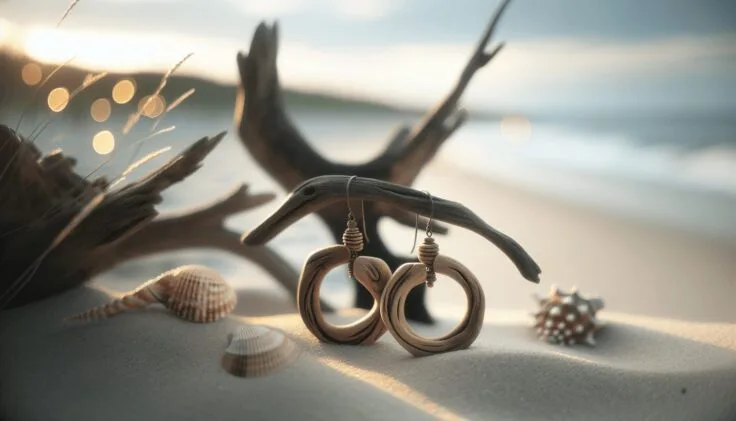 driftwood earrings diy 1