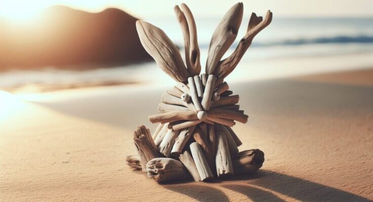 driftwood easter bunny 1