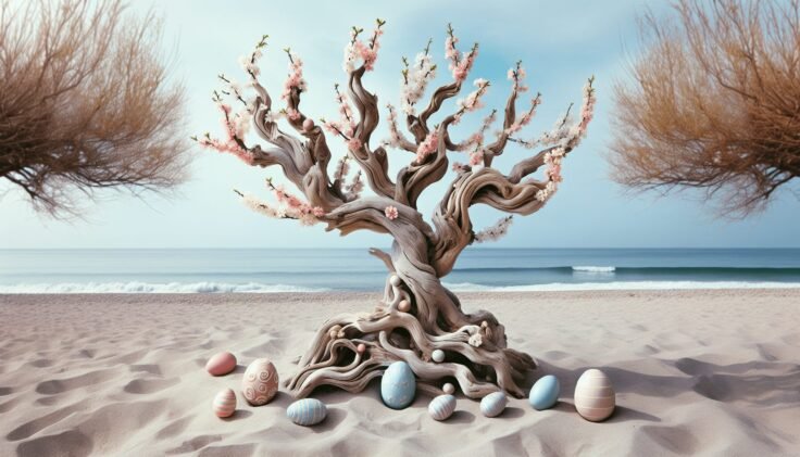 Driftwood Easter Tree Driftwood Easter Tree