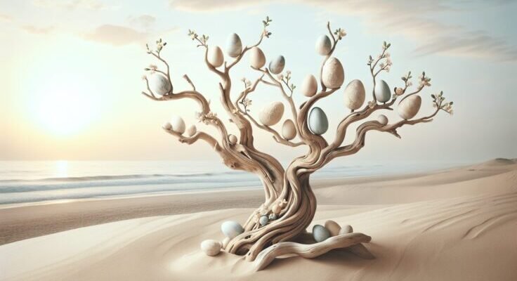 driftwood easter tree