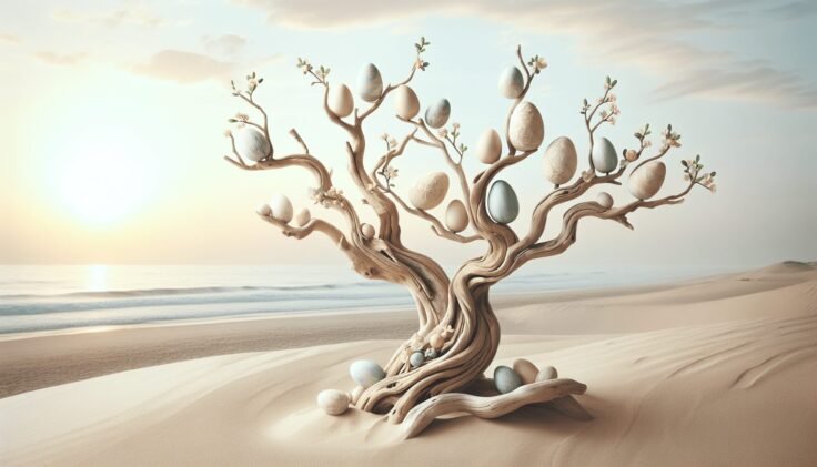 Driftwood Easter Tree Driftwood Easter Tree