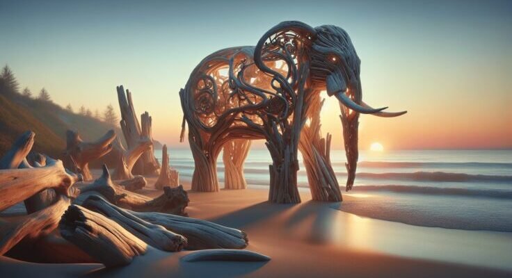 driftwood elephant