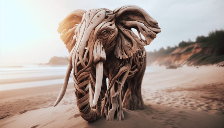 Driftwood Elephant Head Driftwood Elephant Head