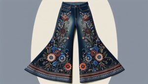 driftwood farrah embroidered flare jeans 1