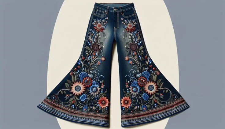 driftwood farrah embroidered flare jeans 1