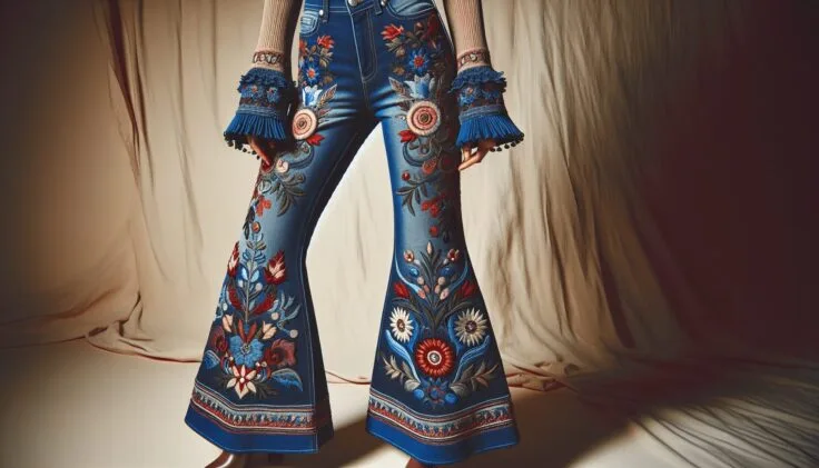 Driftwood Farrah Embroidered Flare Jeans