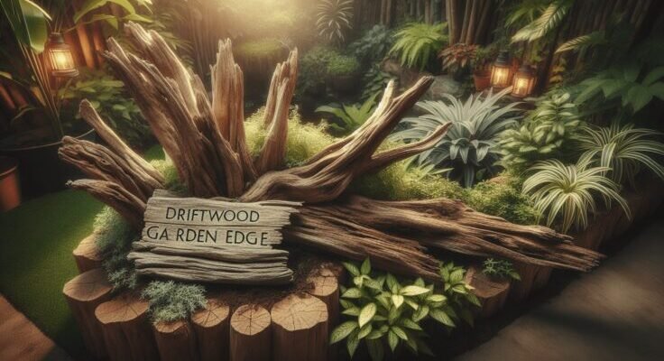 driftwood garden edge 1