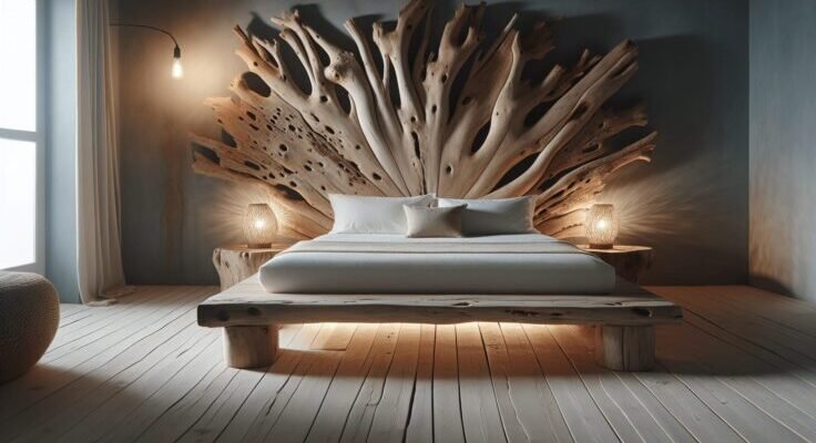driftwood king bed