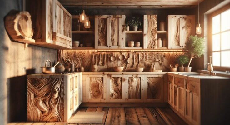 driftwood kitchen cabinets diy