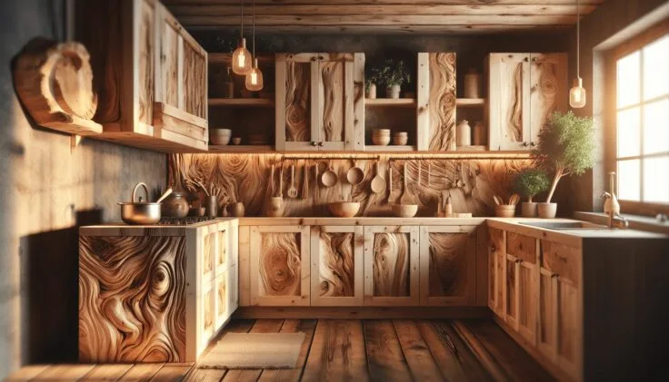 driftwood kitchen cabinets diy