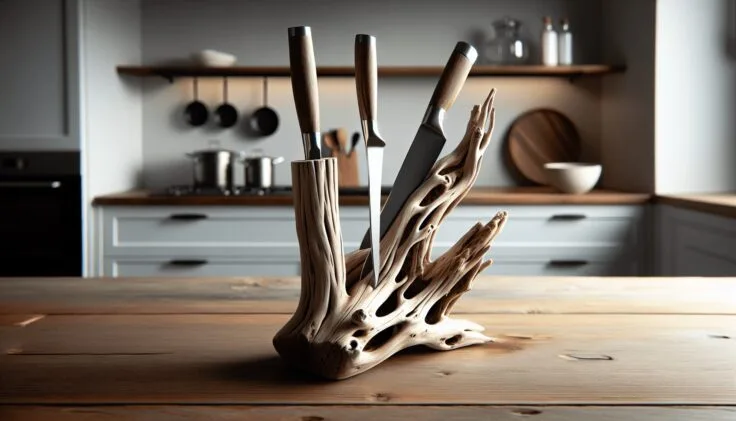 driftwood knife holder