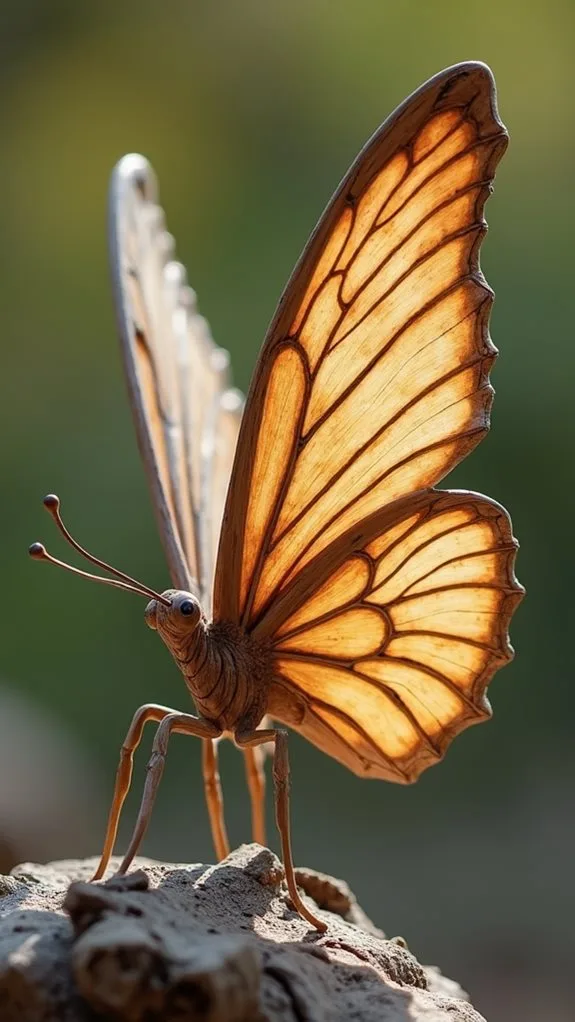 ethereal wooden butterfly art