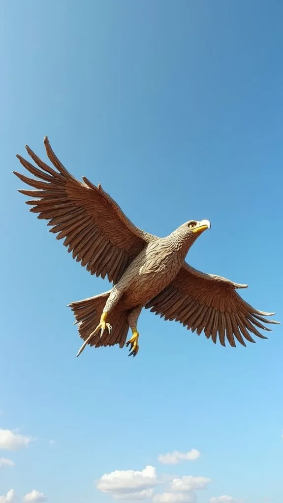 majestic eagle in flight