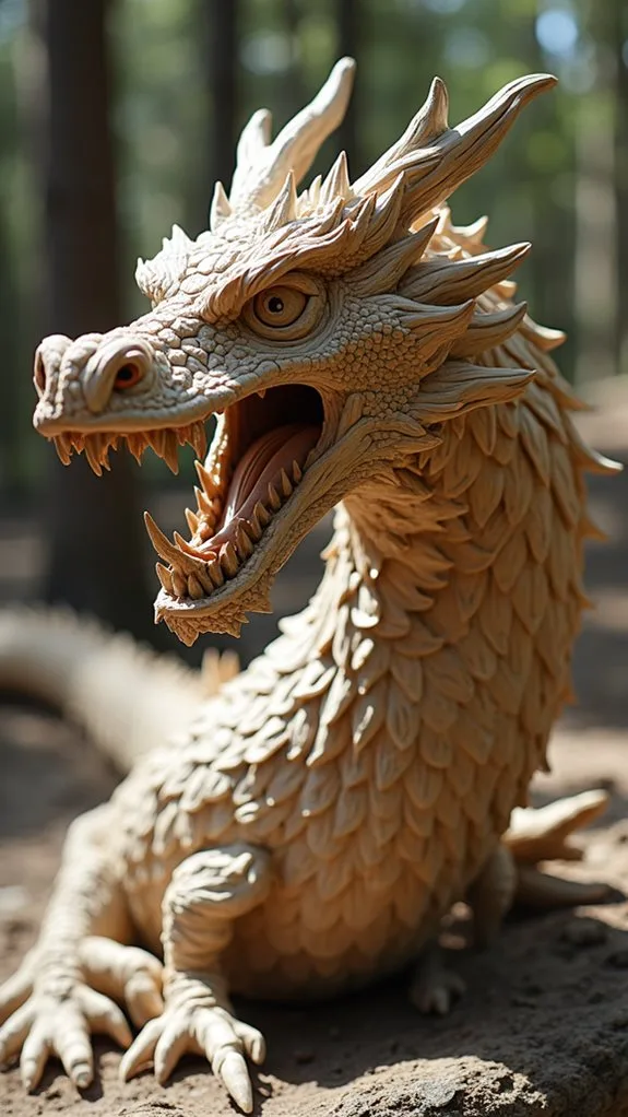 wooden dragon comes alive