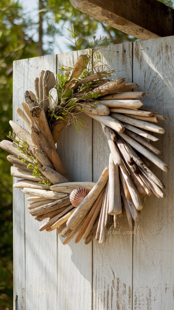coastal charm driftwood wreath