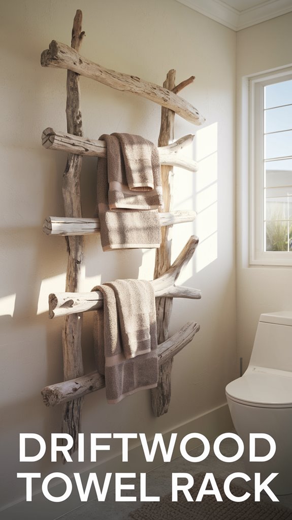 coastal charm towel storage